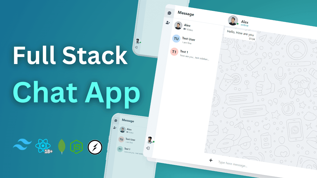 Real-Time Chat interface and project preview