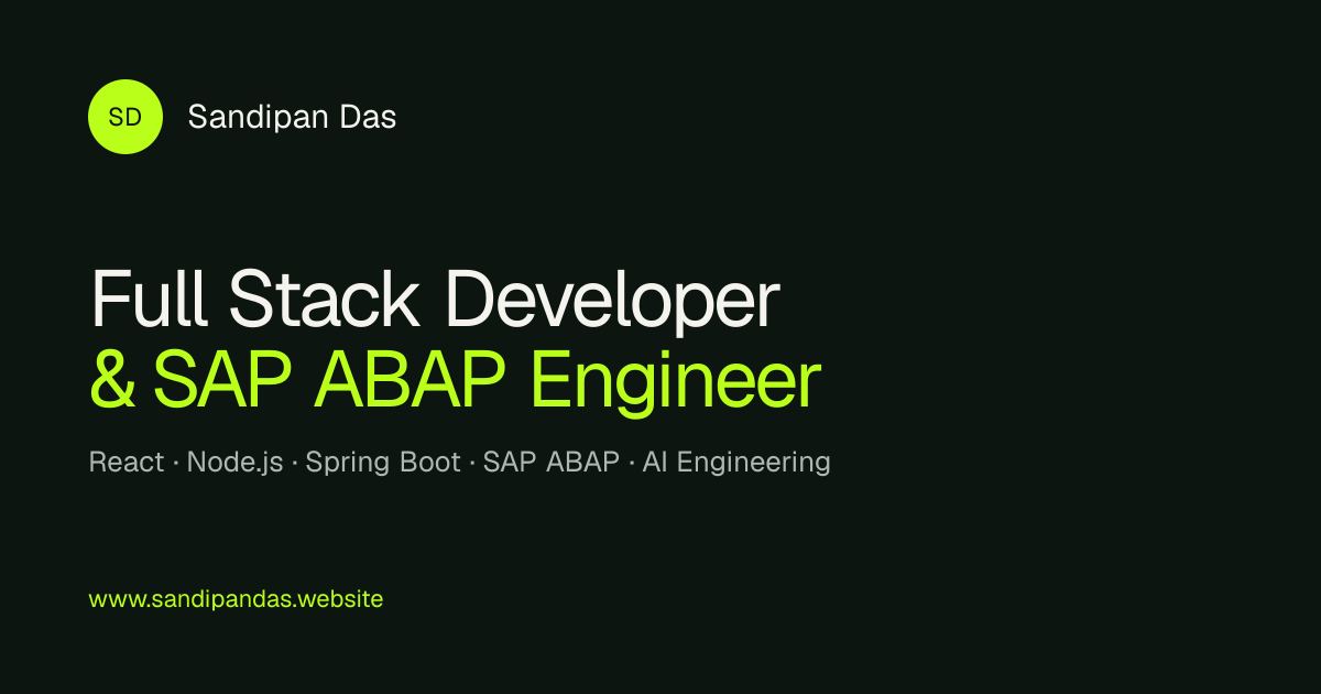 Industry-Specific Software Solutions | Sandipan Das
